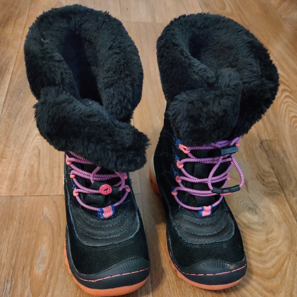 Jambu Kids Boots Black and Pink